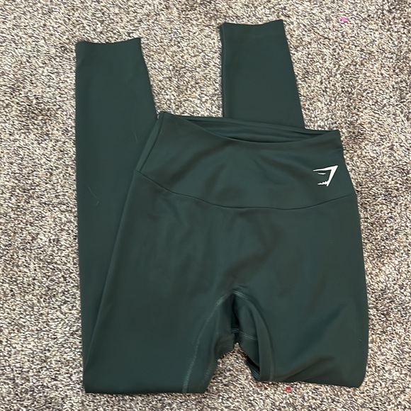 Gymshark Pants - Gymshark hunter green full length leggings size extra small